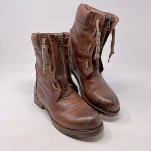 Vintage Foundry Co Filo Mid-Top Tan Boots - Size 7.5